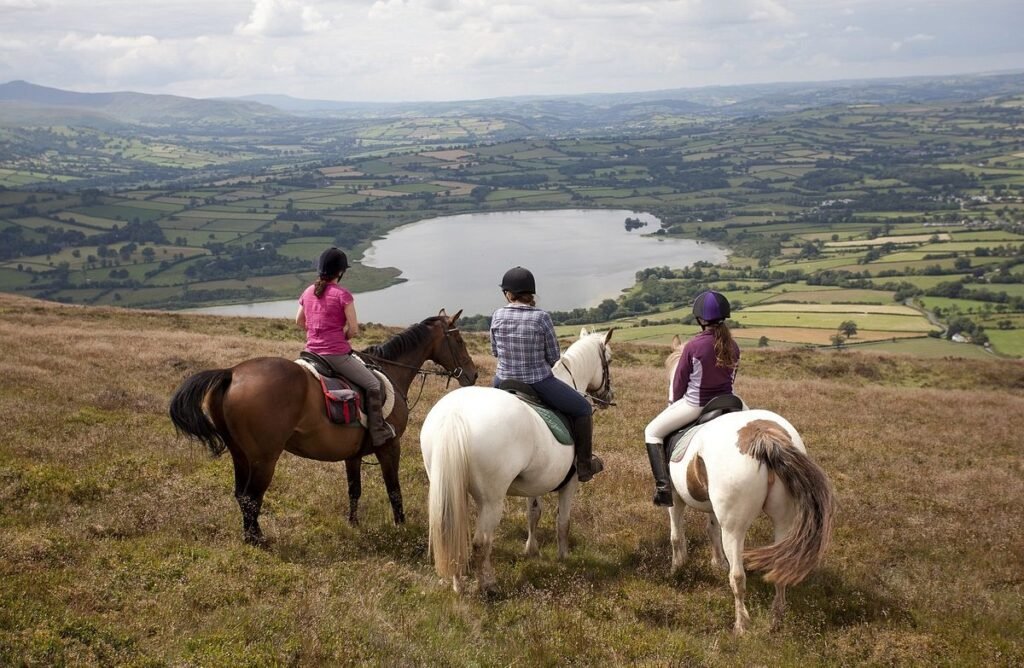 Horse riding in the Brecon Beacons